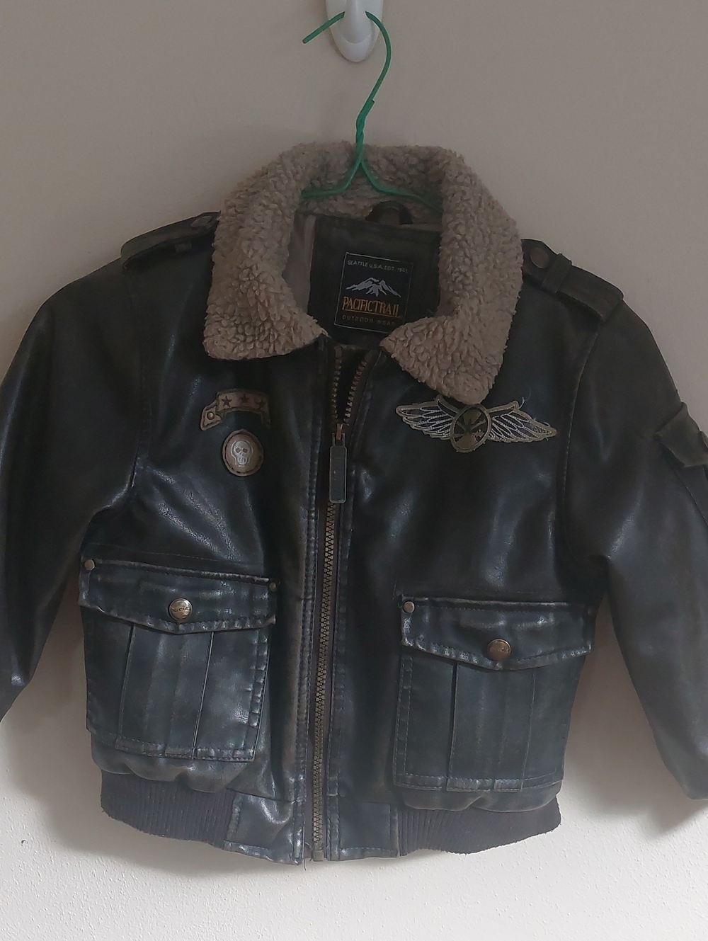 Pacific Trail Children's Black & Gray Bomber Jacket